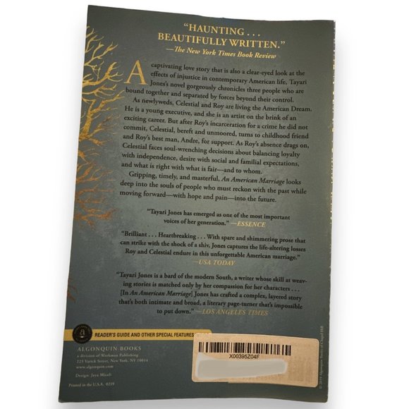 ⚡️3/$15⚡️ An American Marriage: A Novel [Paperback] By Tayari Jones - Picture 3 of 3